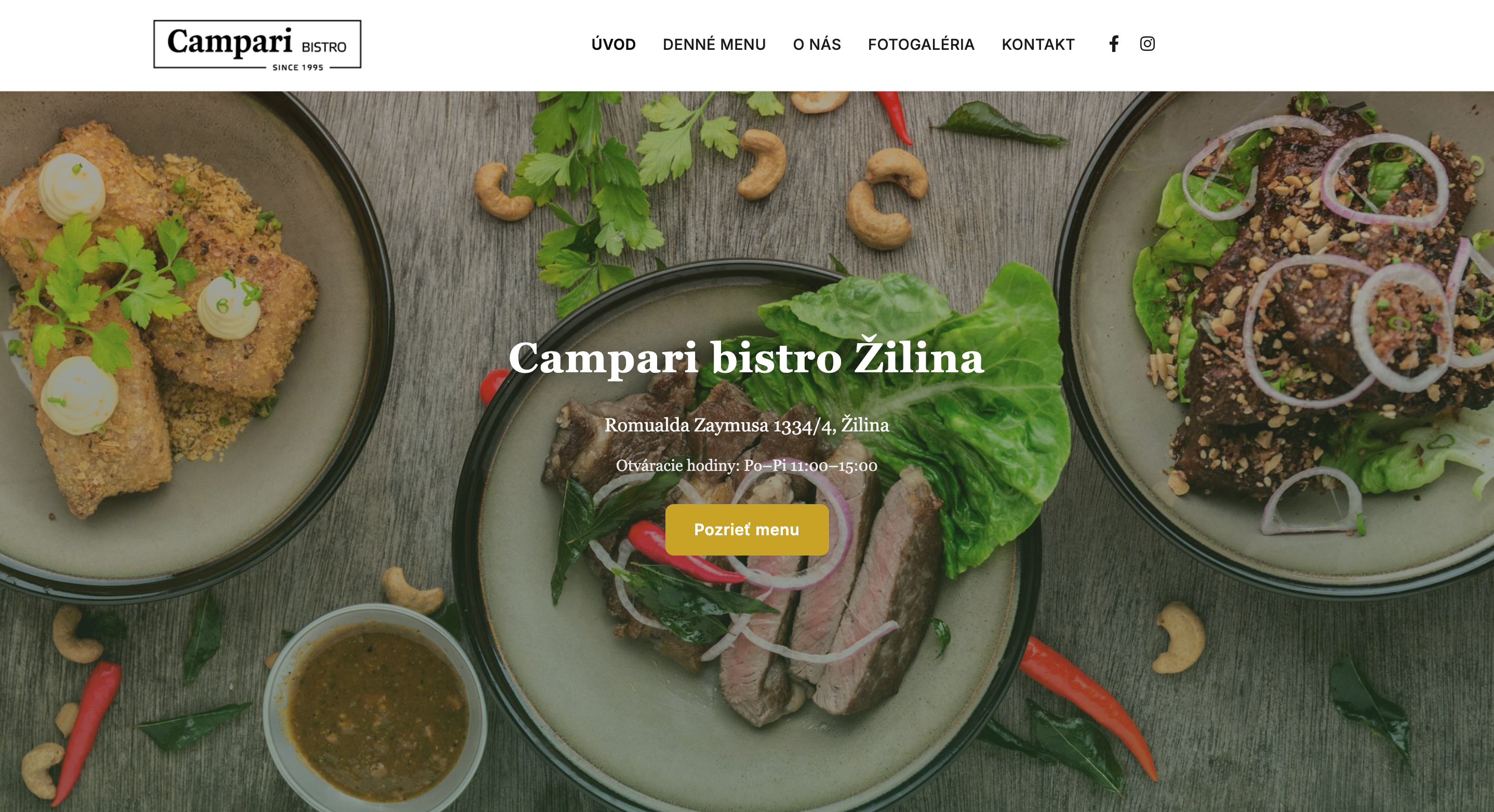 Náhľad projektu Campari Bistro Žilina